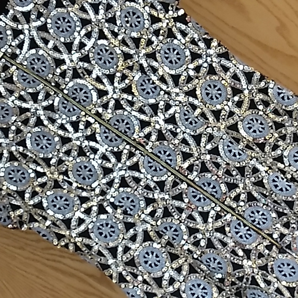 VINCE CAMUTO BLACK COCKTAIL DRESS W/SEQUINS WEDDING PERFECT!  🥂 Ladies SZ 2 - Picture 6 of 11